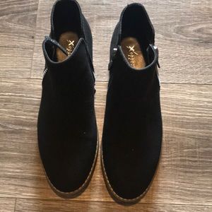 Black booties! Really cute!